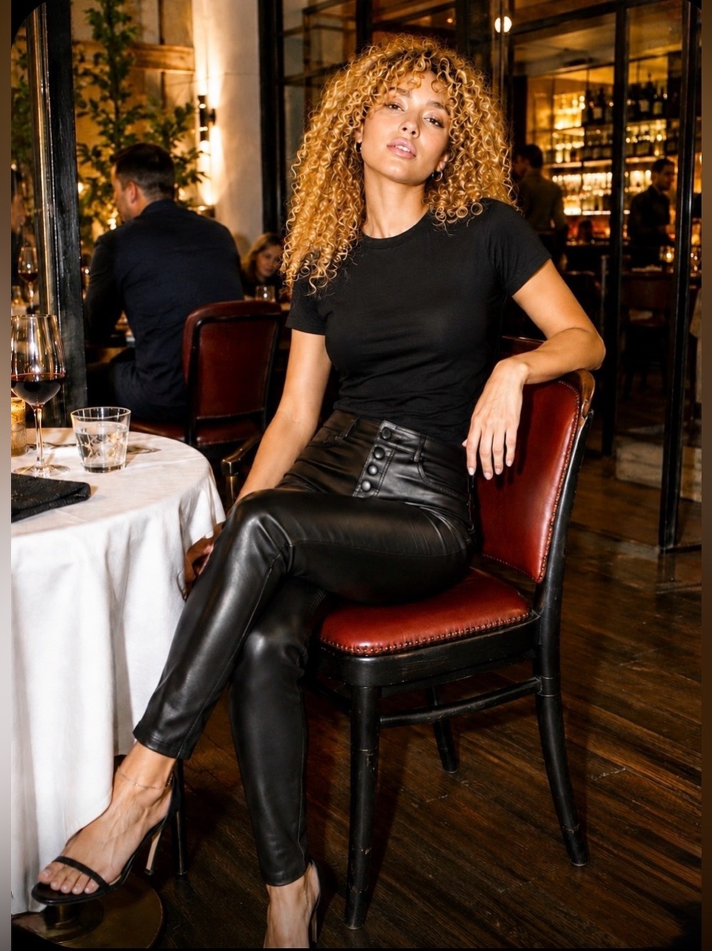 Fashion Nova Black Faux Leather Pants